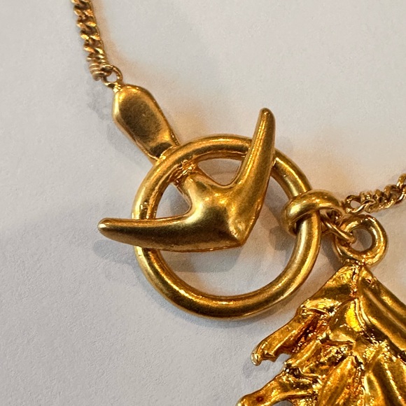 🆕 Roberto Cavalli Women Chain Adjustable Anklet Braclet Anchor and Wing - Picture 6 of 8